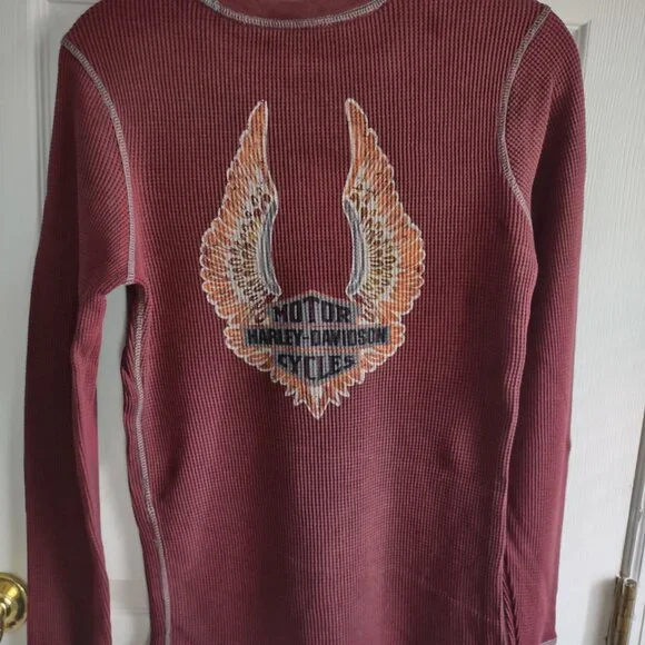 Harley-Davidson long sleeve t shirts - thermal - bundle of 3 - like new - size M - Picture 11 of 14